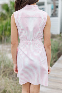 Girls: The Marissa Pink Striped Dress