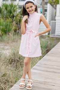 Girls: The Marissa Pink Striped Dress