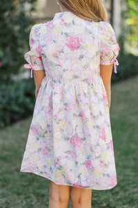 Girls: The Audrey Lavender Floral Dress