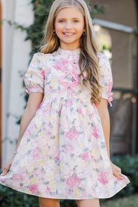 Girls: The Audrey Lavender Floral Dress