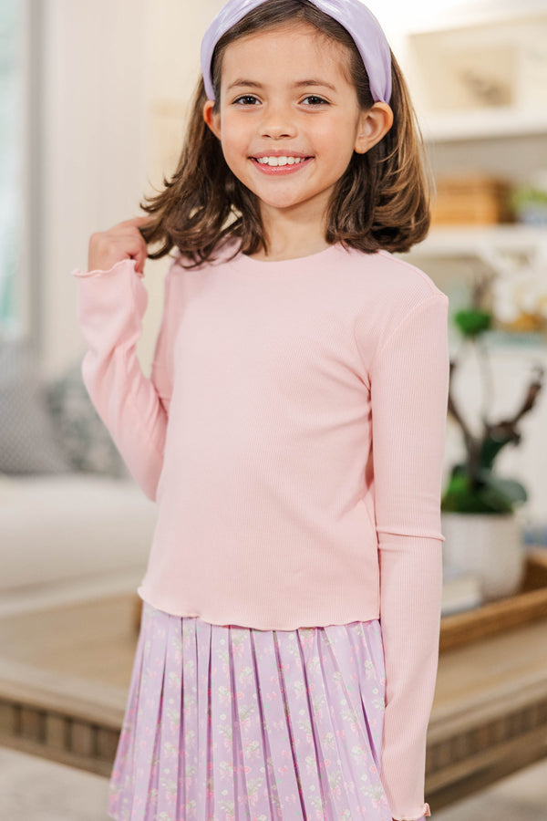 Girls: The Margo Blush Pink Top