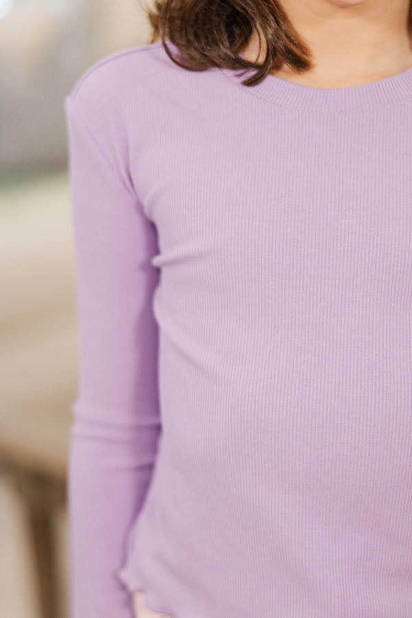 Girls: The Margo Lavender Purple Top