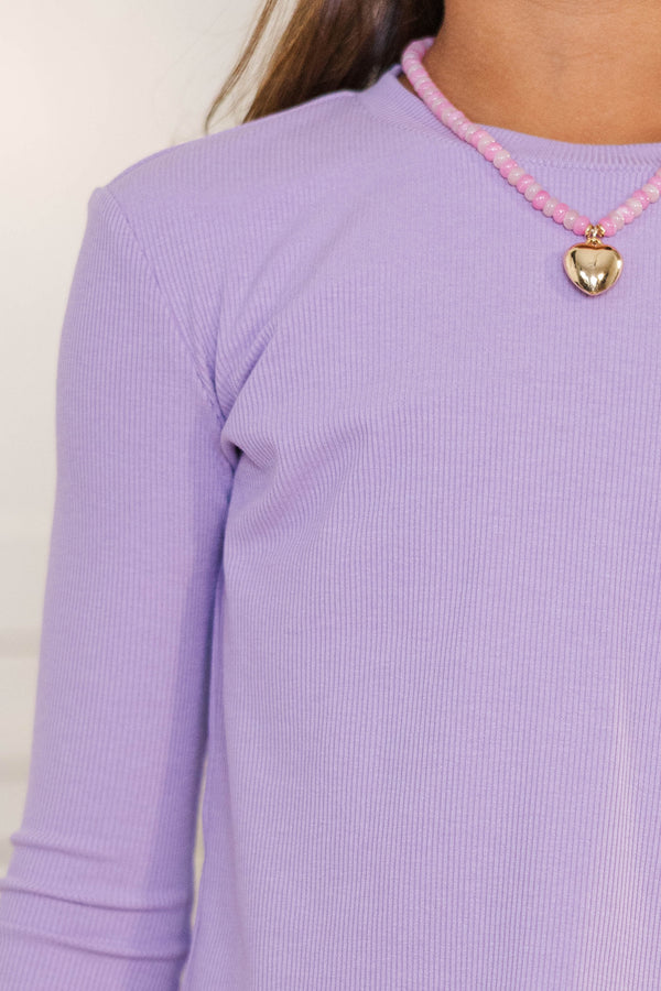 Girls: The Margo Lavender Purple Top