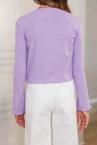 Girls: The Margo Lavender Purple Top