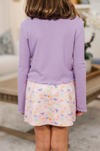 Girls: The Margo Lavender Purple Top