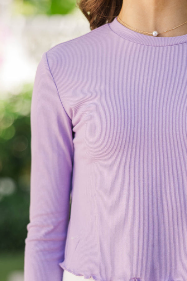 Girls: The Margo Lavender Purple Top