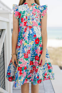 Girls: Make It Your Own White Ditsy Floral Midi Dress