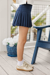 Girls: The Sadie Navy Blue Skort