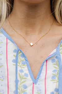 The Angela Gold Cross Necklace
