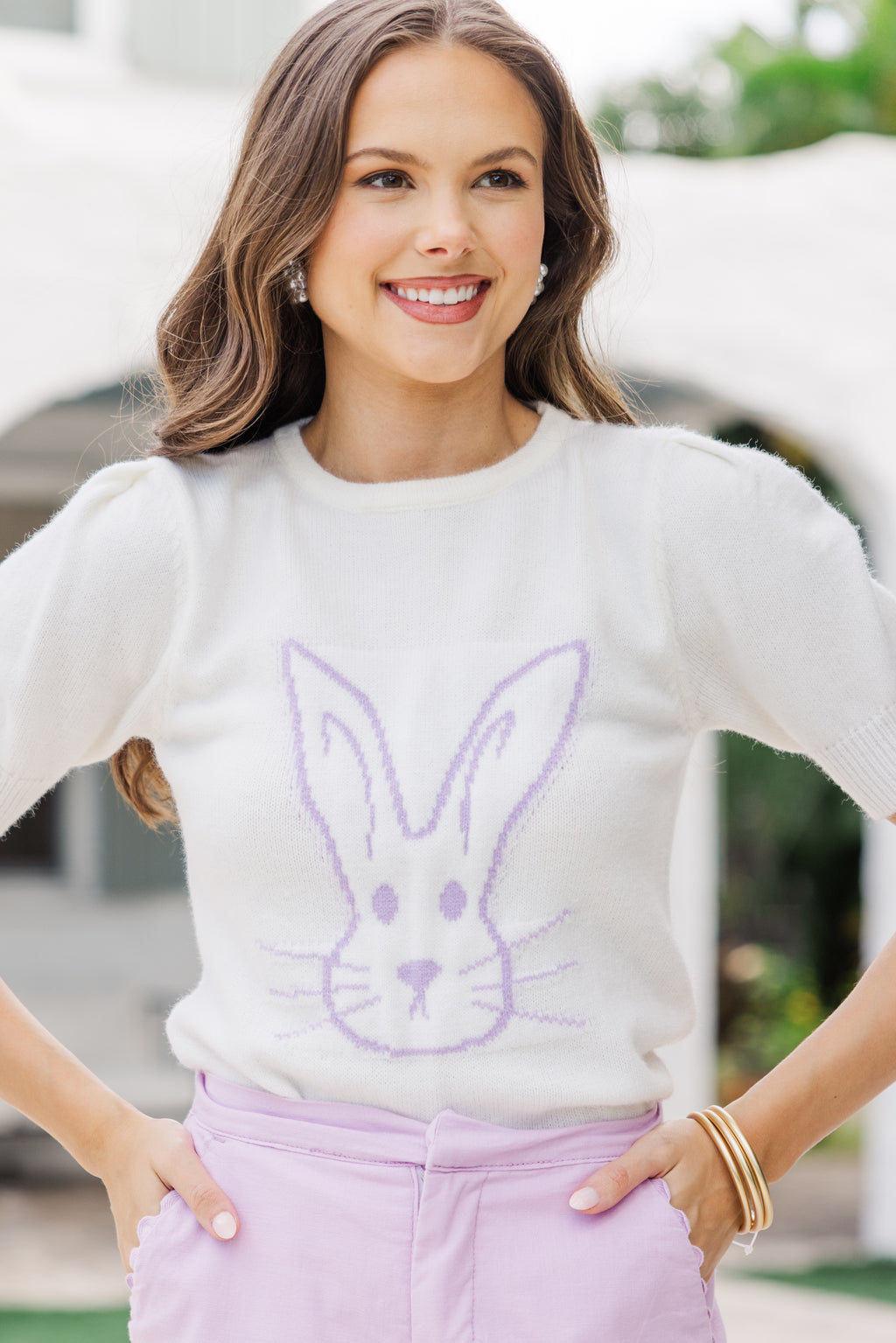 Feeling Hoppy Lavender Bunny Sweater – Shop the Mint