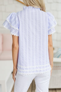 Have Some Fun Lavender Textured Blouse