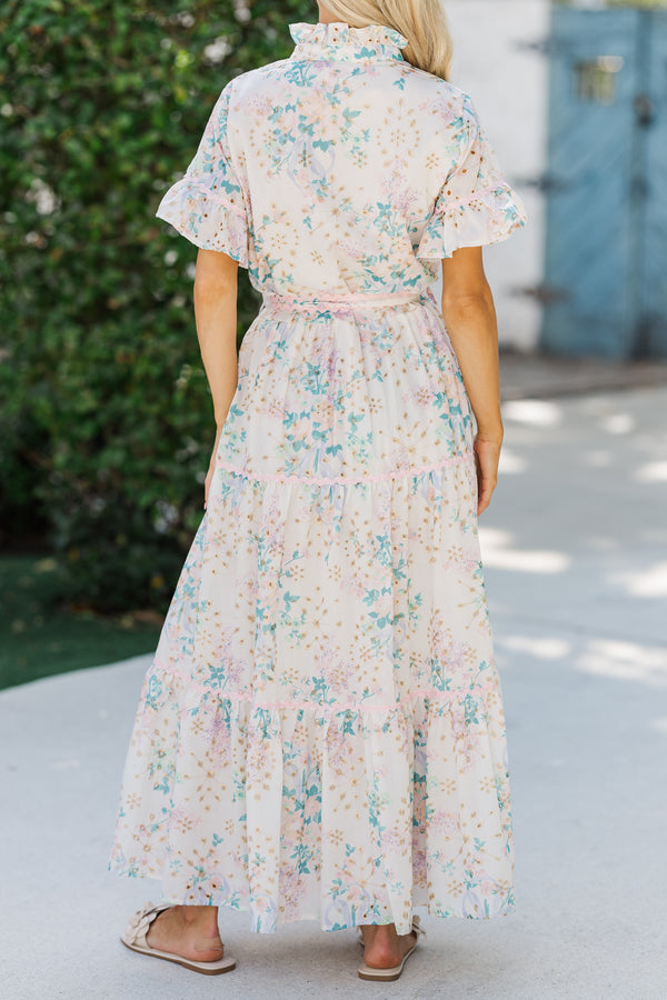 The Victorious Cream Eyelet Maxi Dress – Shop the Mint