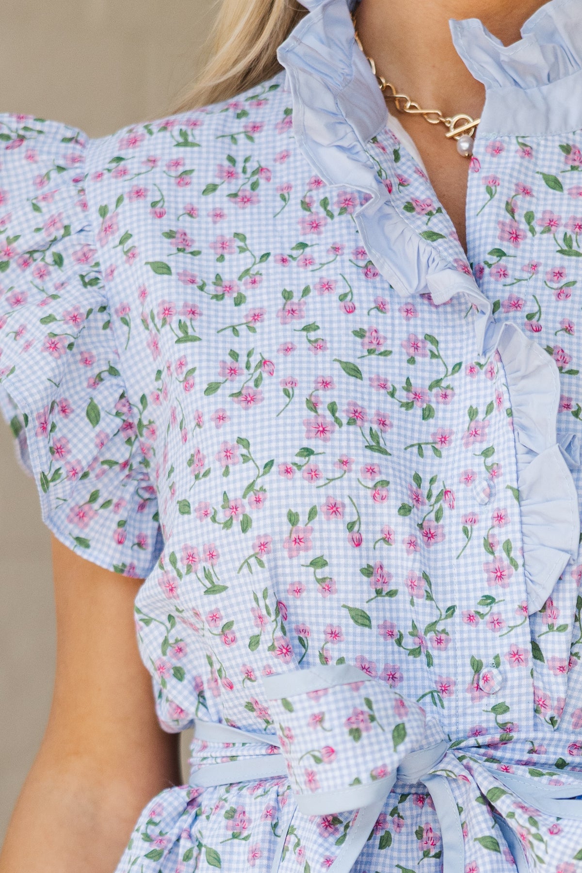 The Whimsy Blue Gingham Dress – Shop the Mint