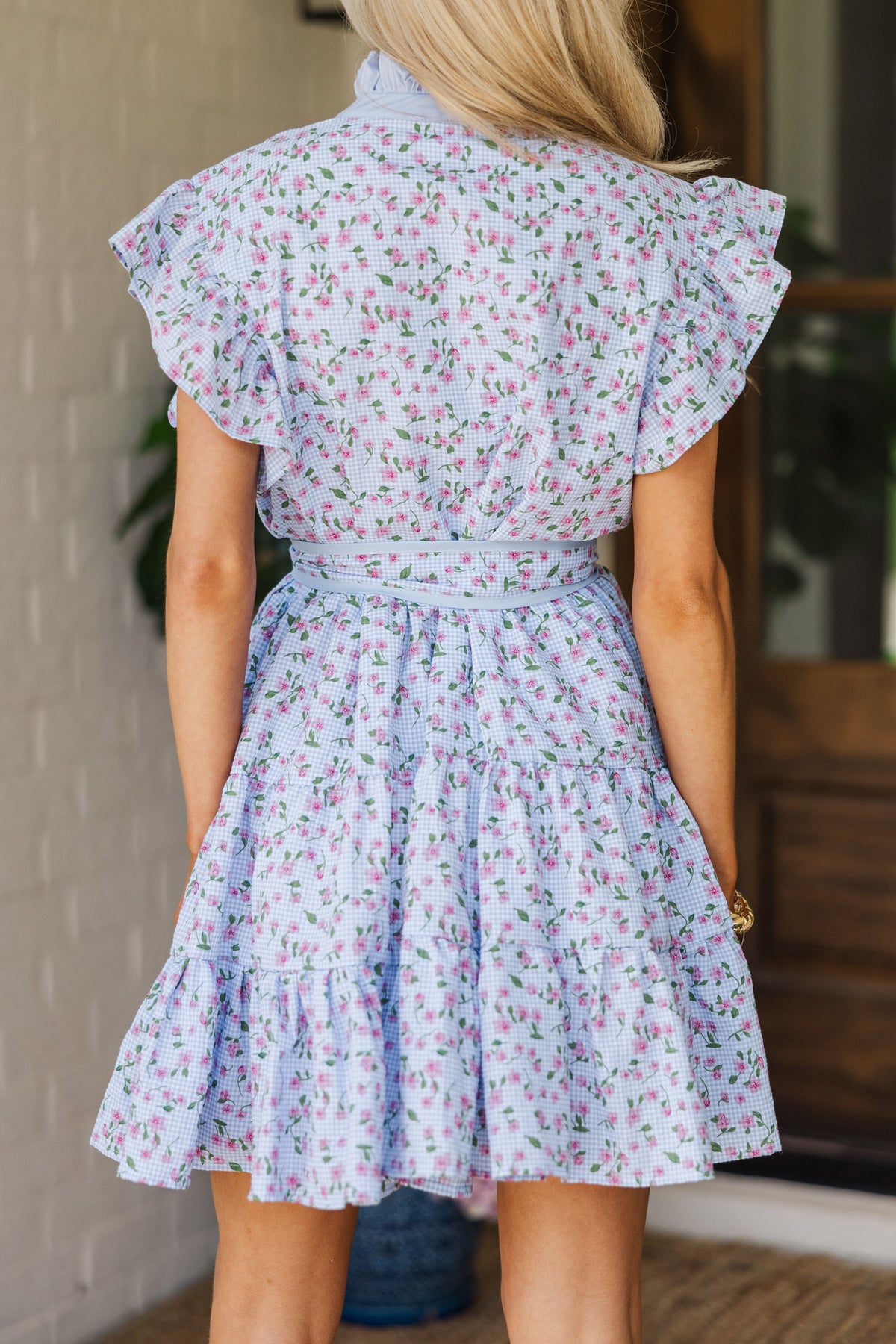 The Whimsy Blue Gingham Dress – Shop the Mint