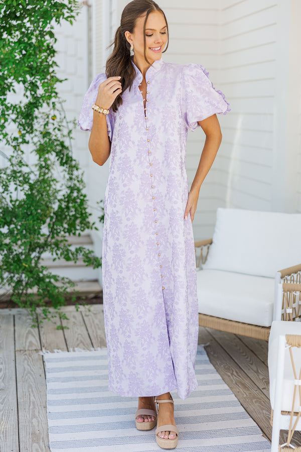 slip into the night midi dress lavender Slip Into The Night Midi Dress Lavender
