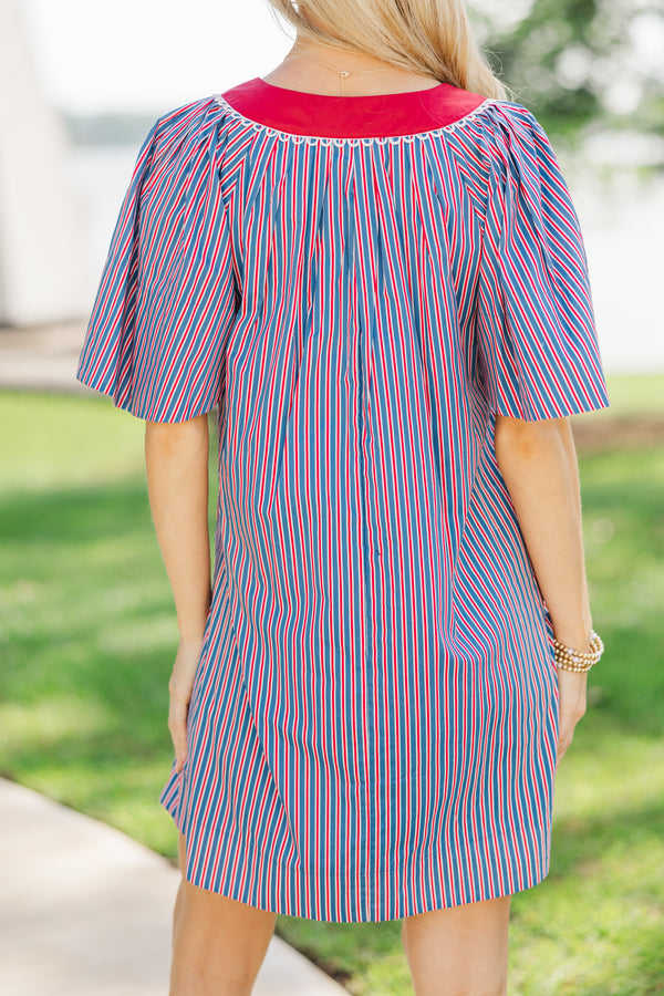 Just A Theory Red & Blue Striped Cotton Dress Shop the Mint Just A Theory Red & Blue Striped Cotton Dress Shop the Mint