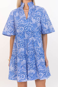 Feeling Your Best Blue Paisley Dress