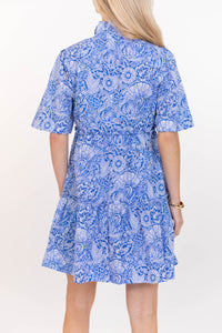 Feeling Your Best Blue Paisley Dress