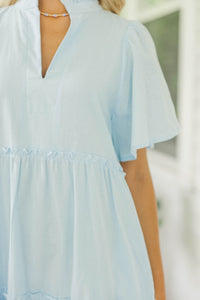 Feeling Your Best Light Blue Midi Dress