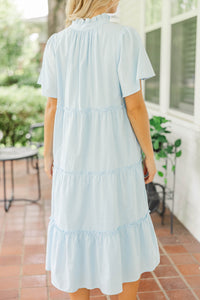 Feeling Your Best Light Blue Midi Dress