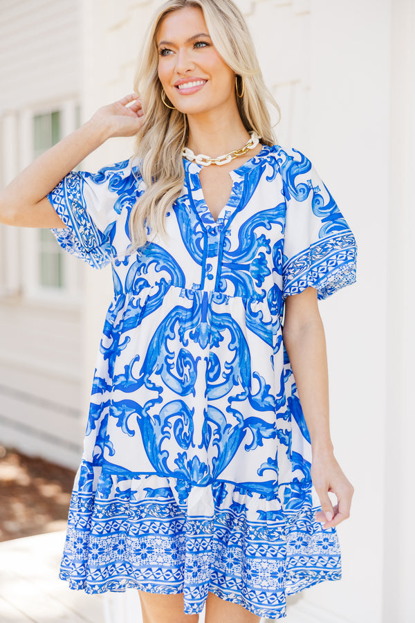 The Traveler Blue White Damask Dress Shop the Mint The Traveler Blue White Damask Dress Shop the Mint