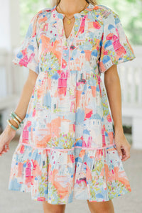 The Traveler Pink Toile Dress