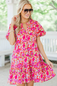 The Traveler Fuchsia Floral Dress
