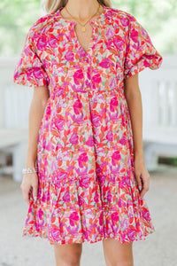 The Traveler Fuchsia Floral Dress