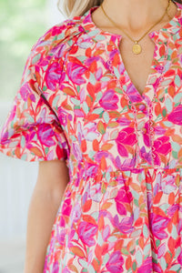 The Traveler Fuchsia Floral Dress