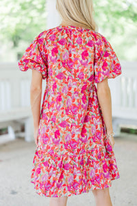 The Traveler Fuchsia Floral Dress