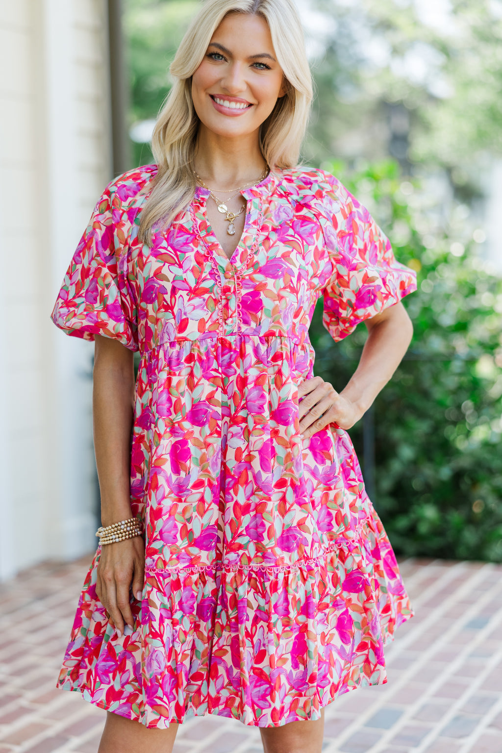 The Traveler Fuchsia Floral Dress – Shop the Mint