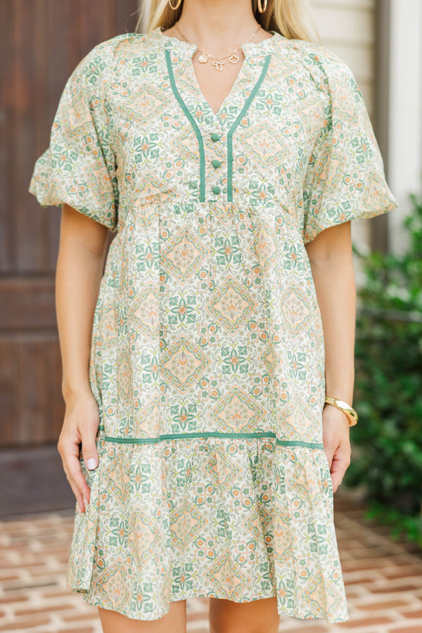 The Traveler Peach Medallion Dress