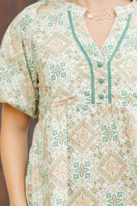 The Traveler Peach Medallion Dress