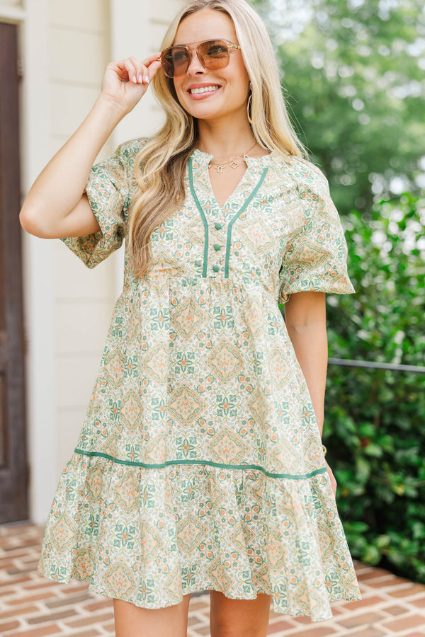 The Traveler Peach Medallion Dress