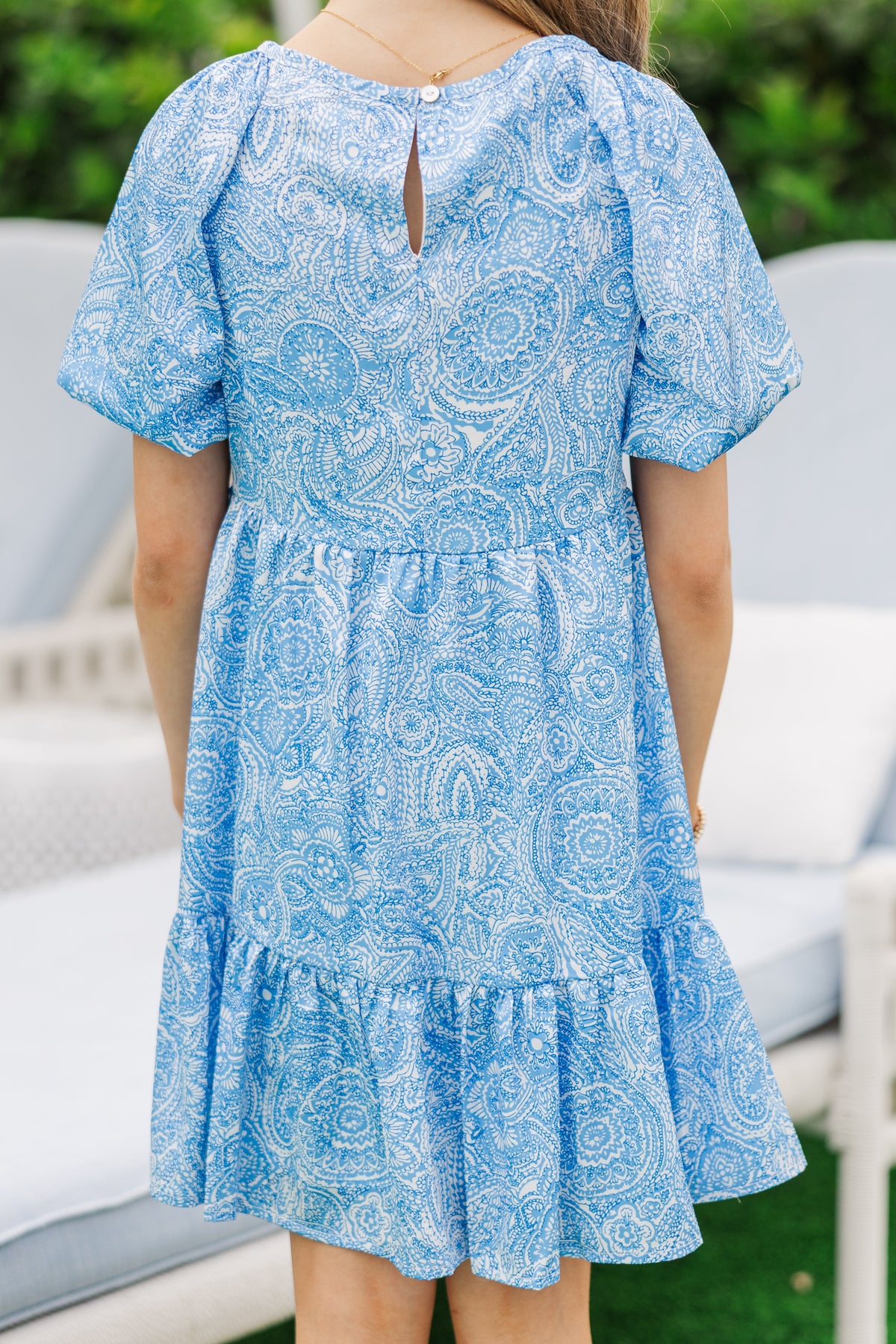Girls: The Marleigh Blue Paisley Dress – Shop the Mint