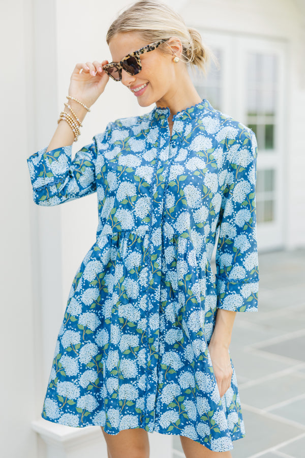 Always The One Blue Hydrangea Shift Dress – Shop the Mint