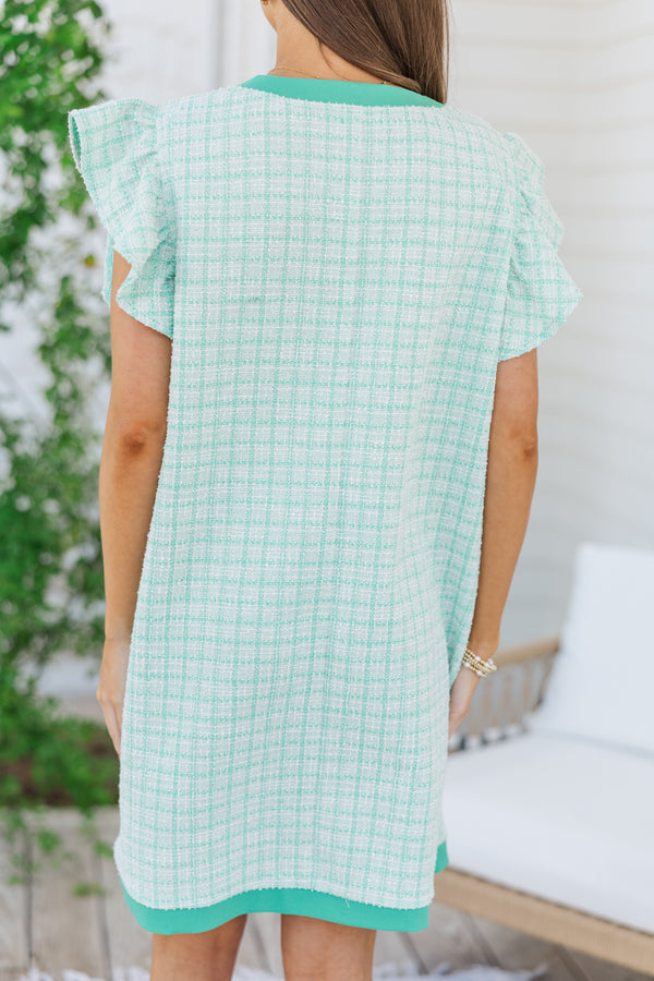 Queen's Calling Light Green Tweed Shift Dress Shop the Mint Queen's Calling Light Green Tweed Shift Dress Shop the Mint