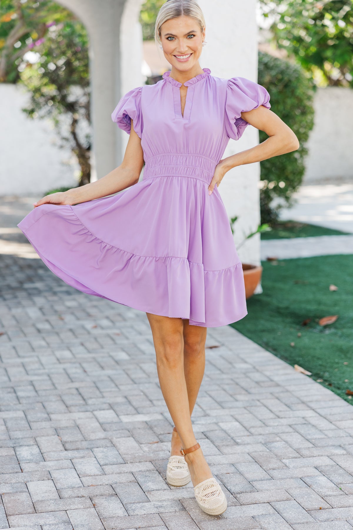 ladies lavender dress Let's Get Going Lavender Dress – Shop the Mint