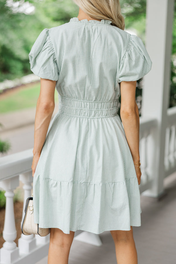 The Green Stripe Master’s Dress