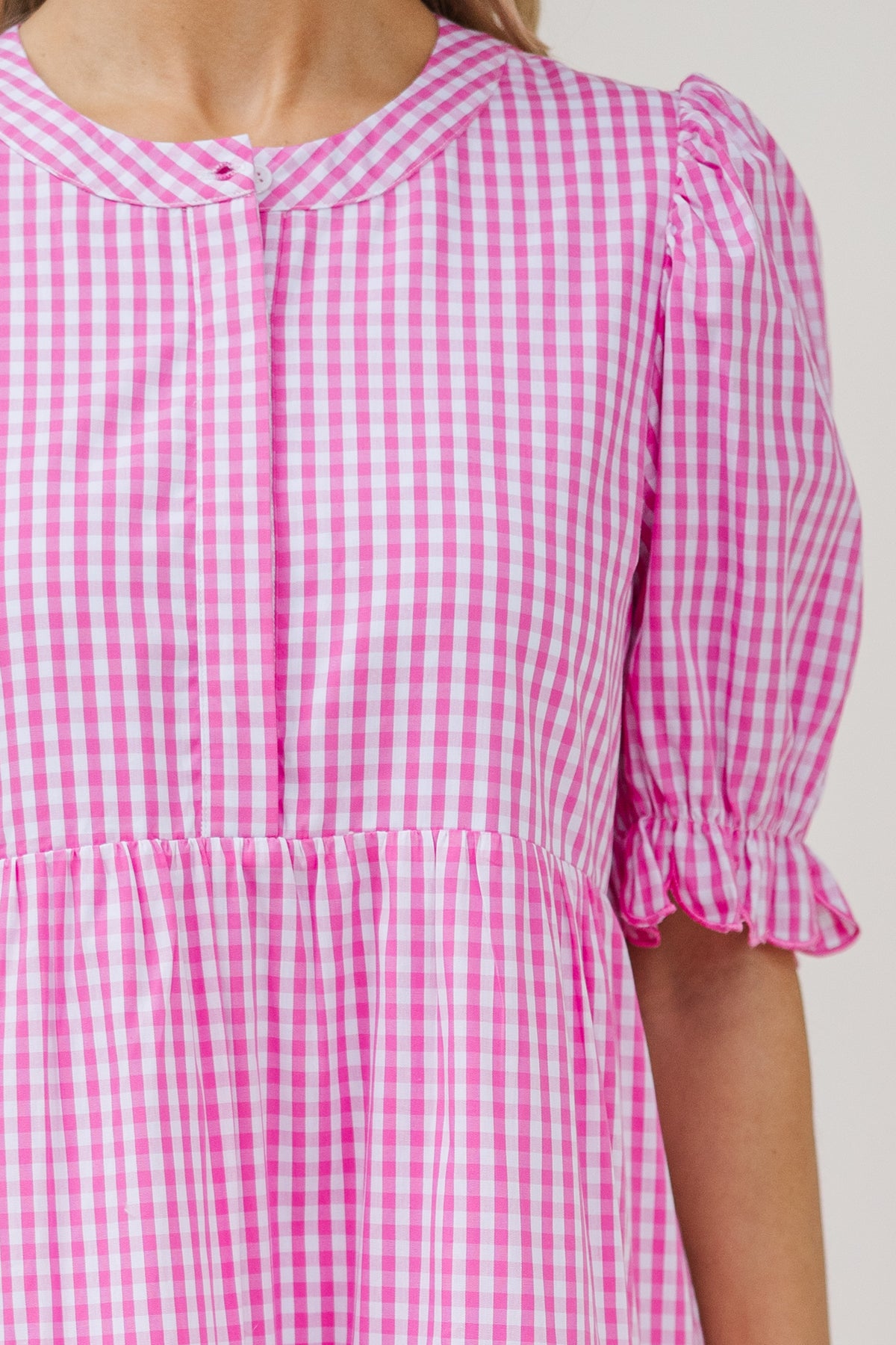 Perfectly Paired Pink Gingham Midi Dress – Shop the Mint