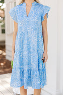Make It Your Own Blue Paisley Tiered Dress – Shop the Mint