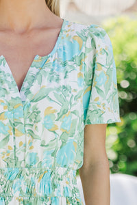 What You Do Sage Green Floral Midi Dress