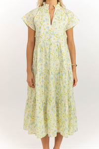 In Your Dreams Yellow Floral Midi Dress