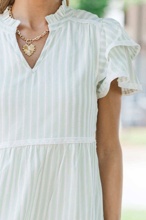 Come For It Mint Green Striped Babydoll Dress Shop the Mint Come For It Mint Green Striped Babydoll Dress Shop the Mint