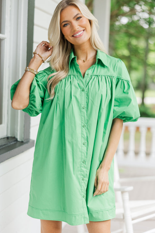 Better Than You Know Green Puff Sleeve Dress Shop the Mint Better Than You Know Green Puff Sleeve Dress Shop the Mint