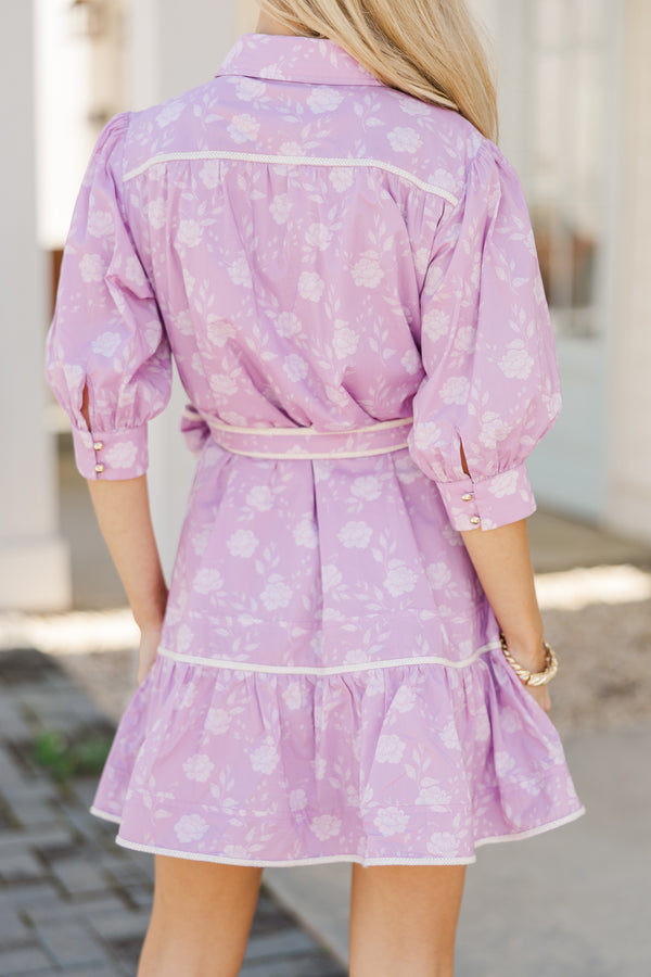Garden whispers  Dress - Dark Lavender