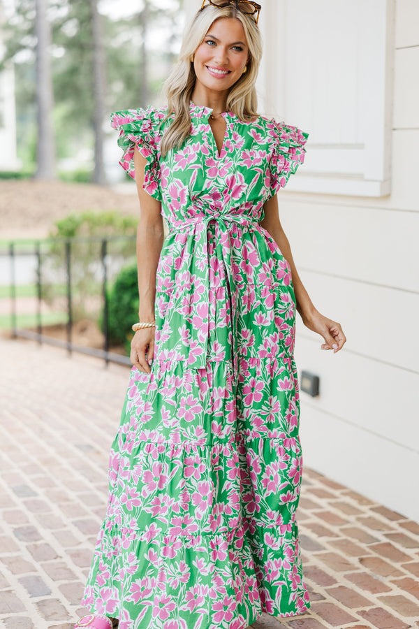 Future Fun Green Floral Maxi Dress Shop the Mint Future Fun Green Floral Maxi Dress Shop the Mint