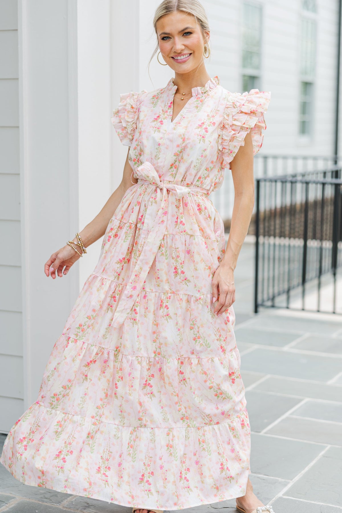 full of fun maxi dress Future Fun Pink Floral Maxi Dress – Shop the Mint