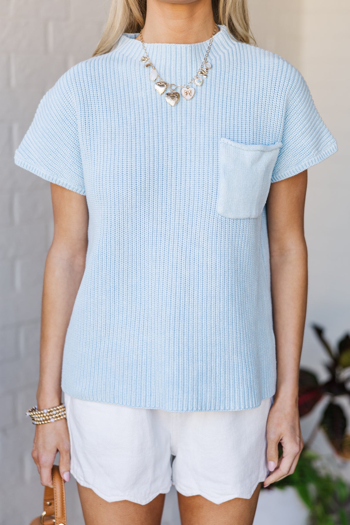Light blue sweater