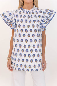 On Your Heart Ivory Medallion Blouse